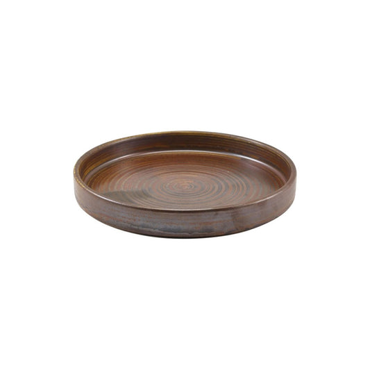 TERRA COPPER PRESENTATION PLATE 18CM     x6