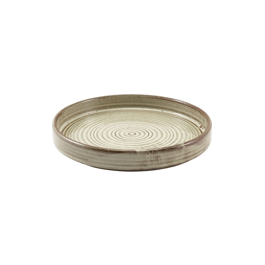 TERRA GREY PRESENTATION PLATE 18CM       x6