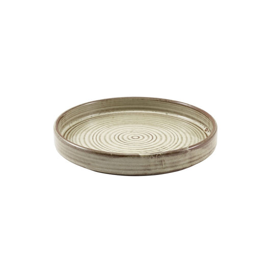 TERRA GREY PRESENTATION PLATE 18CM       x6