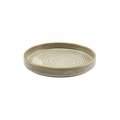 TERRA MATT GREY PRESENTATION PLATE 18CM  x6