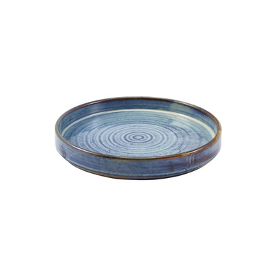 TERRA AQUA BLUE PRESENTATION PLATE 21CM  x6