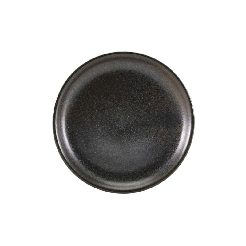 TERRA BLACK COUPE PLATE 19CM             x6