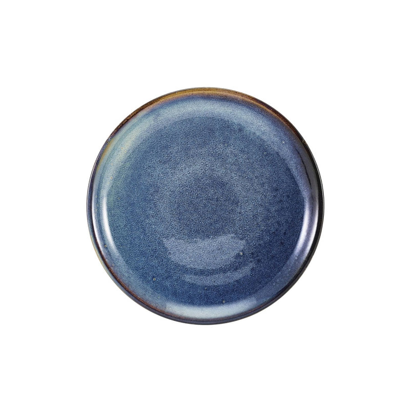 TERRA AQUA BLUE COUPE PLATE 19CM         x6