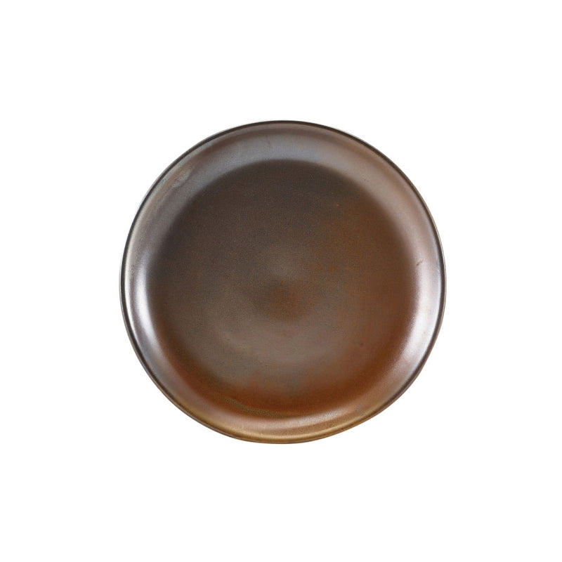 TERRA COPPER COUPE PLATE 24CM            x6