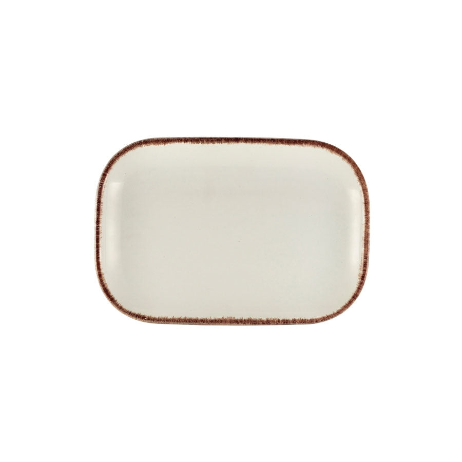 TERRA S/WARE SERENOBROWN PLT 29X19.5CMNR x6