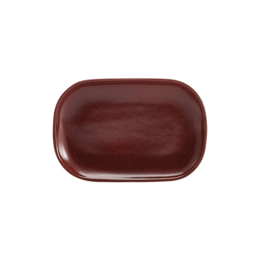 TERRA S/WARE RUSTIC RED PLATE24X16.5CMNR x6