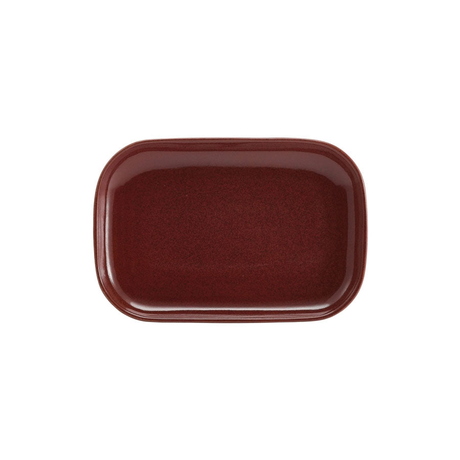 TERRA S/WARE RUSTIC RED PLATE29X19.5CMNR x6
