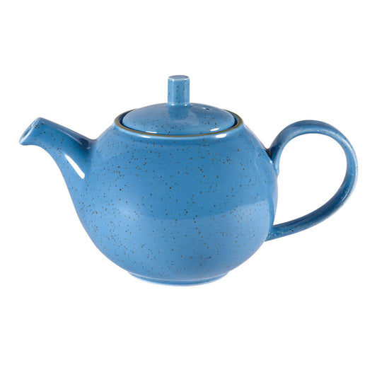 STONECAST CORNFLOWER BLUE BEV POT 15OZ   x4