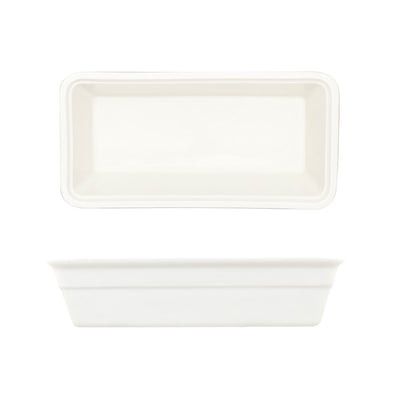 CREME GALERIE RECT BAKER 25.5X13CM WHITE x4