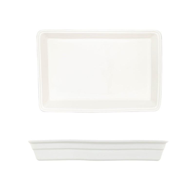 CREME GALERIE RECT BAKER 39X25.5CM WHITE x2