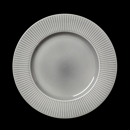 WILLOW GOURMET PLATE LRG WELL11 1/4"MIST x6