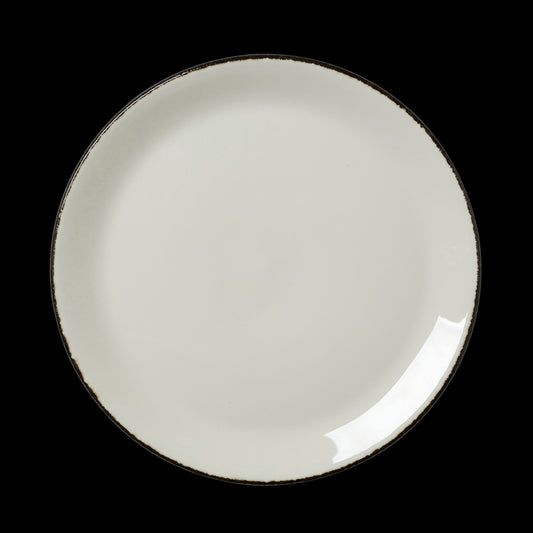 CHARCOAL DAPPLE COUPE PLATE 11"          x12