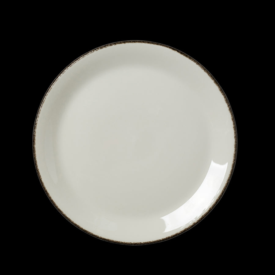 CHARCOAL DAPPLE COUPE PLATE 10"          x24