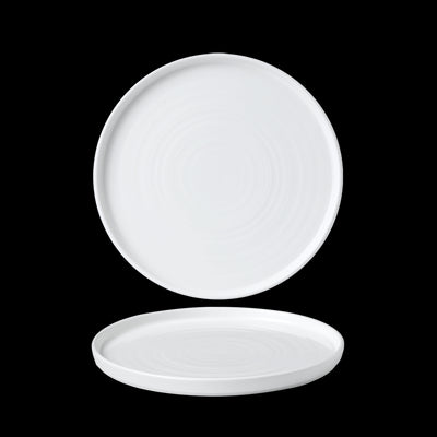 CHEFS WHITE WALLED PLATE 8.67" NR        x6