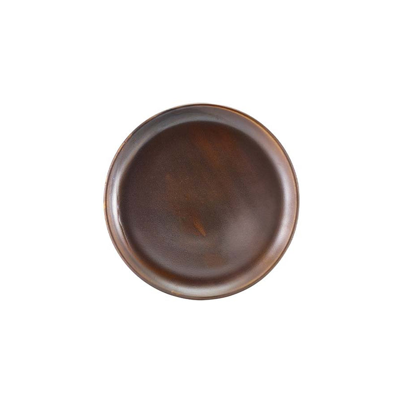 TERRA PORCELAIN COPPER COUPE PLATE30.5CM x6