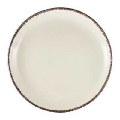 TERRA STONEWARE GREY COUPE PLATE 24CM NR x6