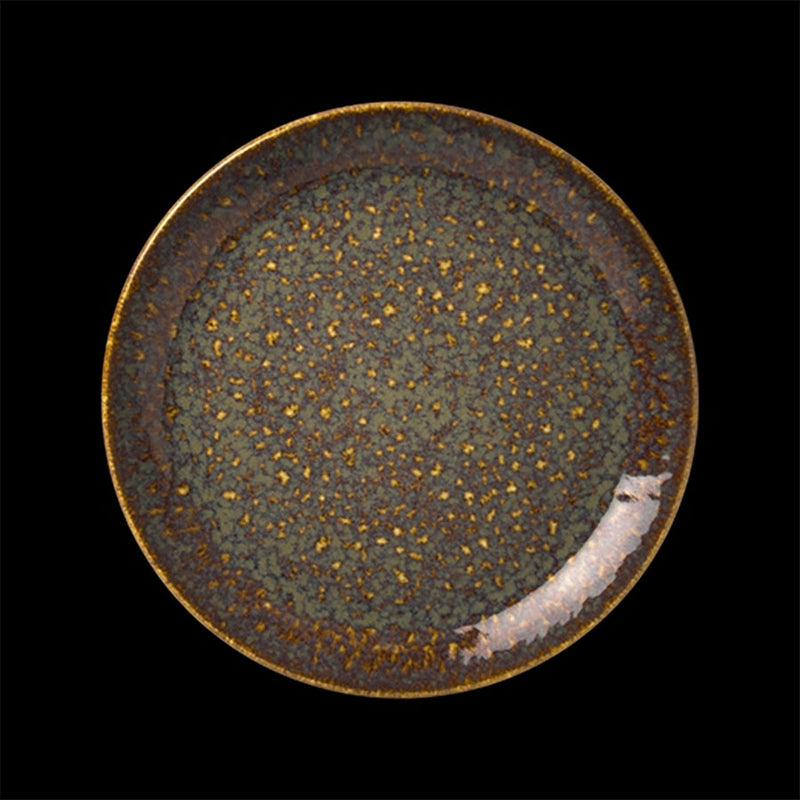 VESUVIUS COUPE PLATE 20.25CM (8") AMBER  x12