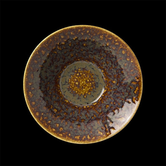 VESUVIUS ESSENCE BOWL 16.5CM AMBER       x12