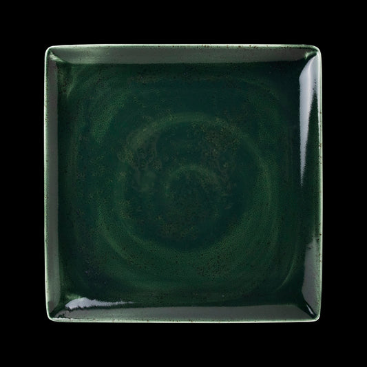 VESUVIUS SQUARE ONE 27CM BURNT EMERALD   x6