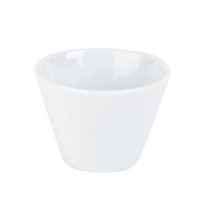 PORCELITE CONIC BOWL 9CM 20CL WHITE NR   x6