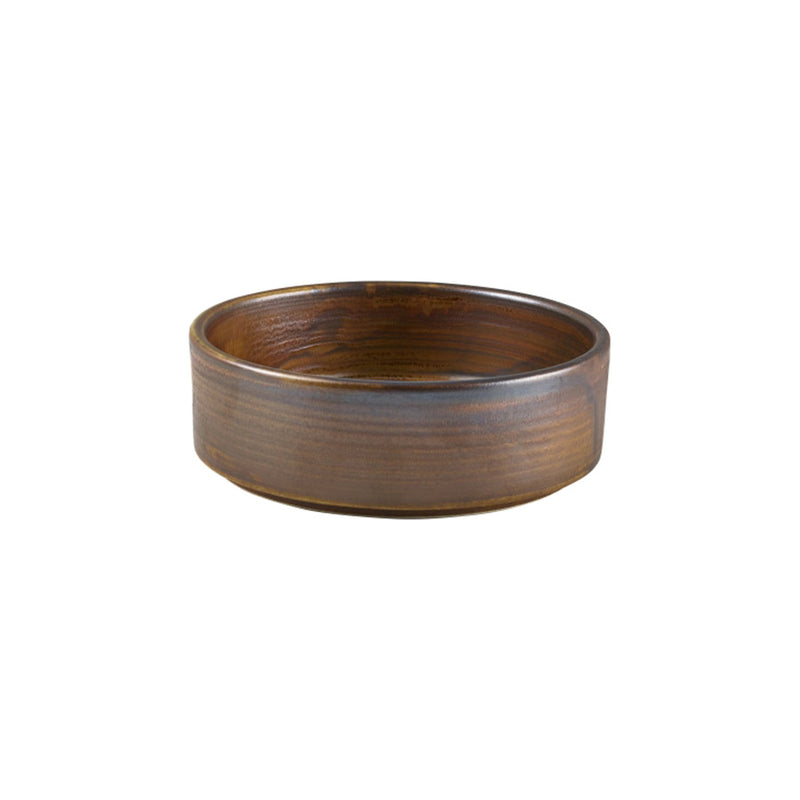 TERRA PORCELAIN COPPER PRESENT BOWL 13CM x6