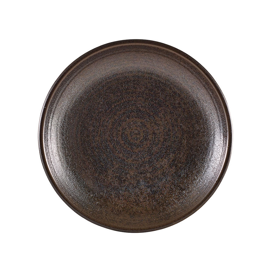 TERRA PORCELAIN BLK DEEP COUPE PLATE21CM x6