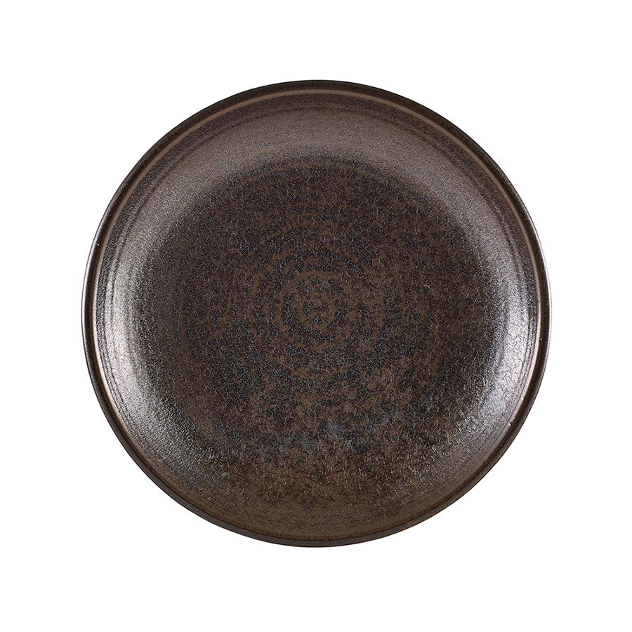 TERRA PORCELAIN BLK DEEP COUPE PLATE25CM x6