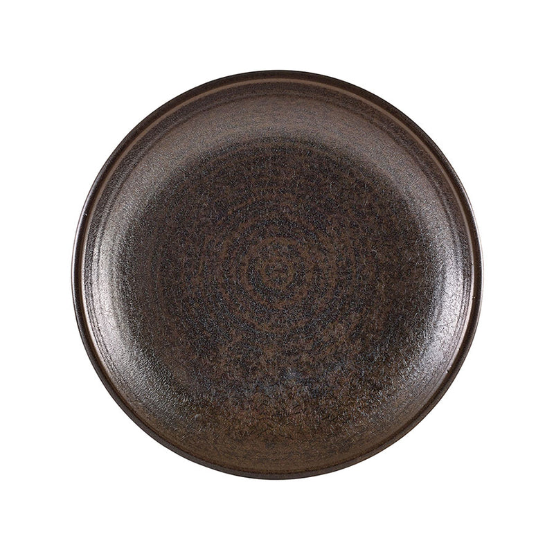 TERRA PORCELAIN BLK DEEP COUPE PLATE25CM x6