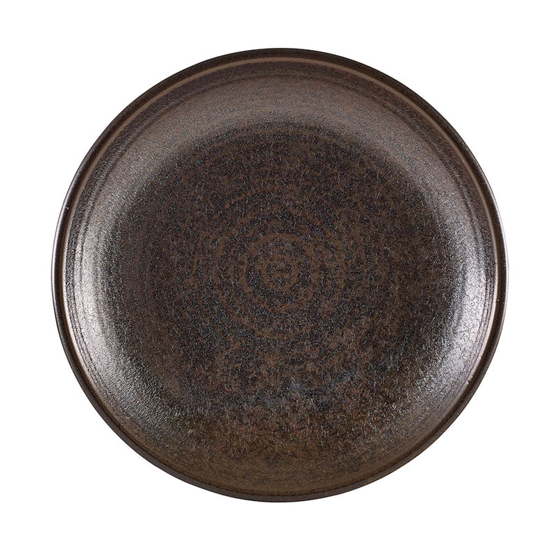 TERRA PORCELAIN BLK DEEP COUPE PLATE28CM x6