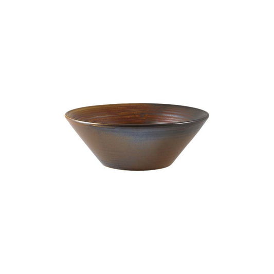 TERRAPORCELAIN COPPER CONICAL BOWL 14CM  x6
