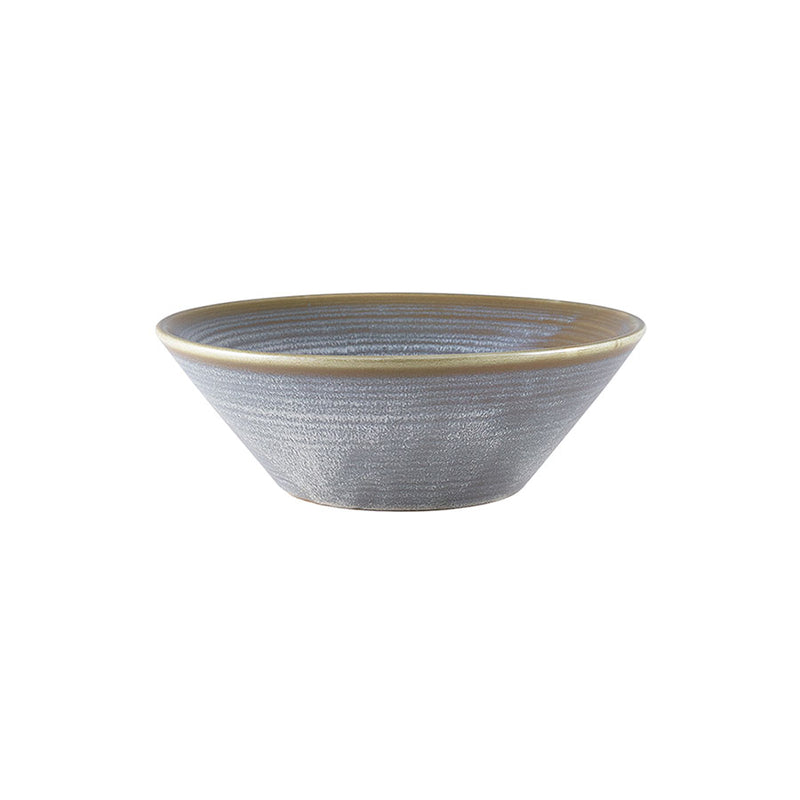 TERRA PORCELAIN GREY CONICAL BOWL 14CM   x6