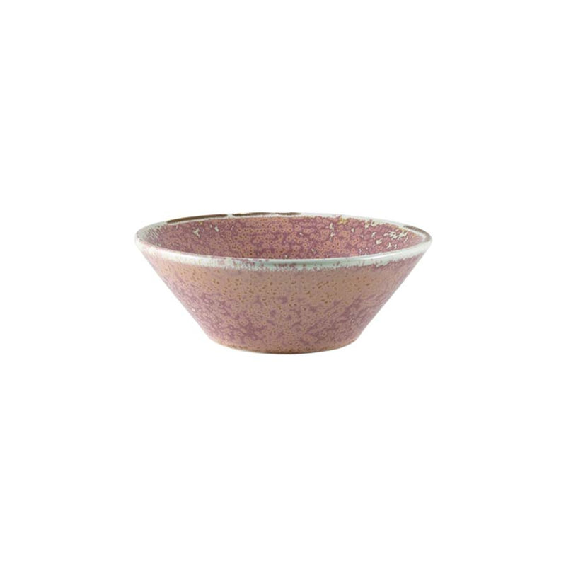 TERRA PORCELAIN ROSE CONICAL BOWL 14CM   x6