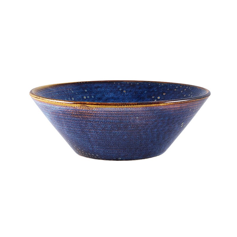 TERRA PORCELAIN AQUA CONICAL BOWL 19.5CM x6