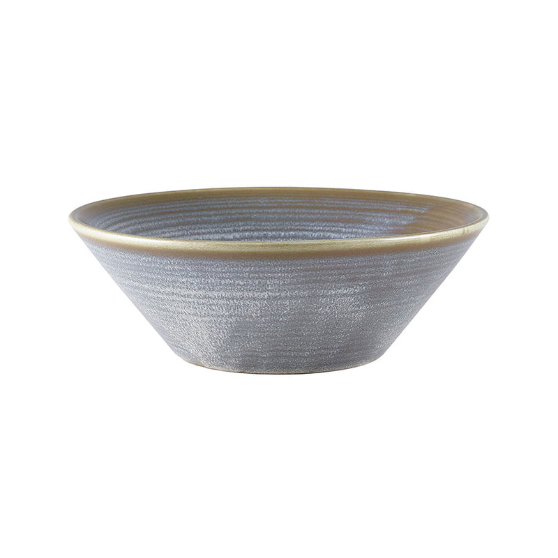 TERRA PORCELAIN GREY CONICAL BOWL 19.5CM x6