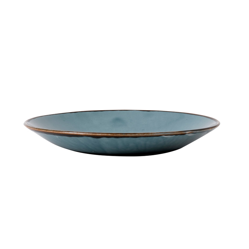 HARVEST DEEP COUPE PLATE BLUE 25.5CM VIT x12