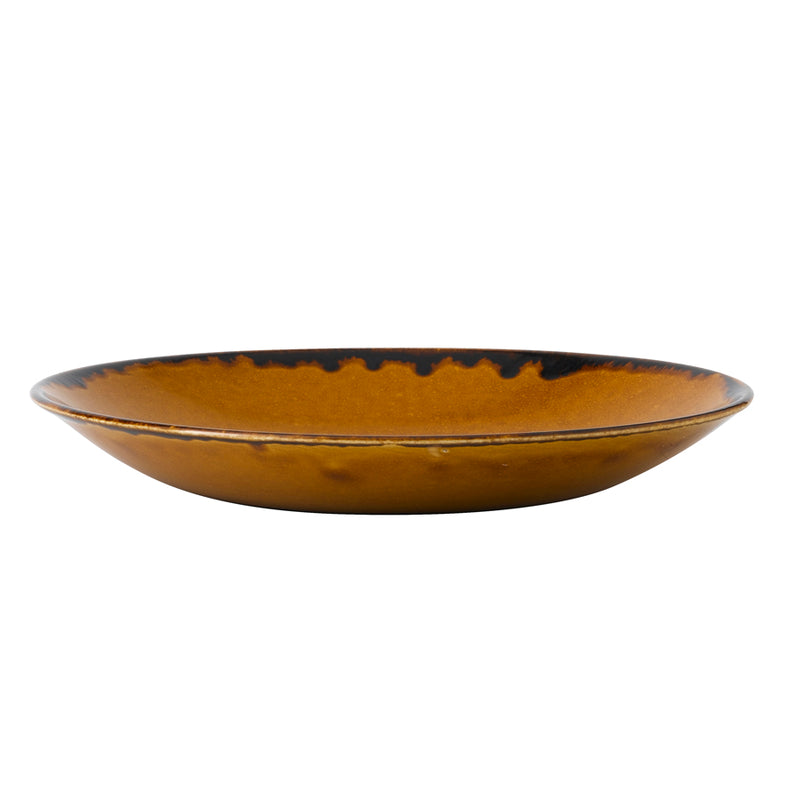 HARVEST DEEP COUPE PLATE BROWN28.1CM VIT x12