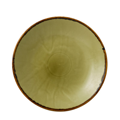 HARVEST DEEP COUPE PLATE GREEN28.1CM VIT x12