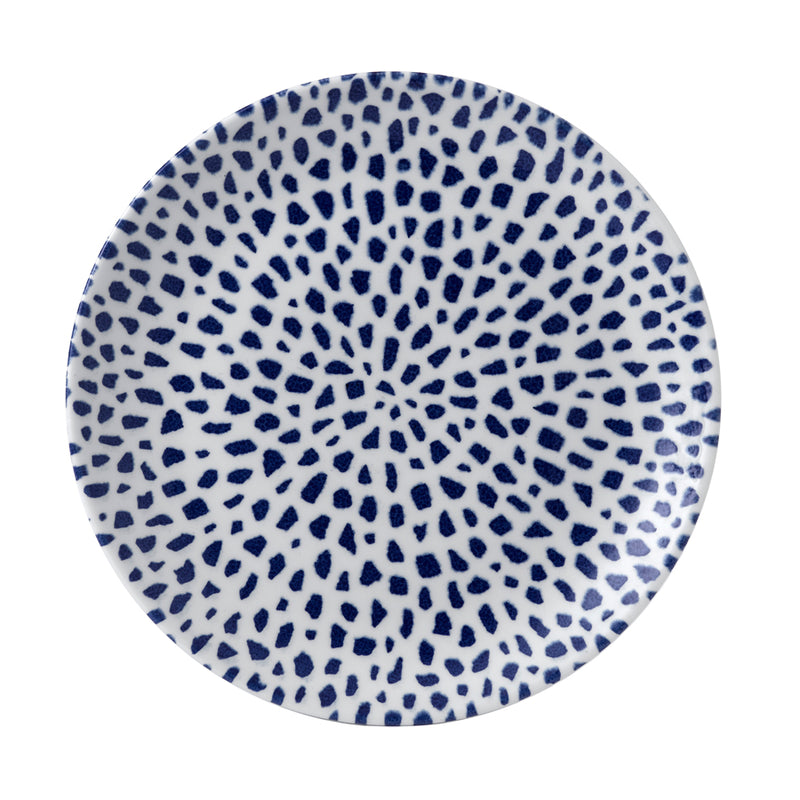 TERRAZZO BLUE COUPE PLATE 11.25" VIT     x12