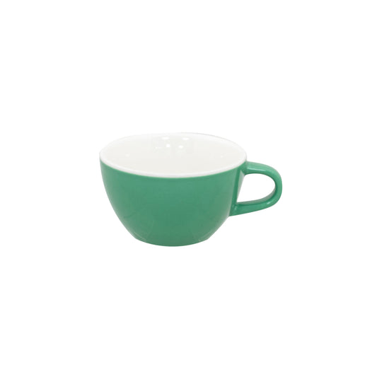 SUPERWHITE BOWL SHAPE CUP GREEN230ML/8OZ x12