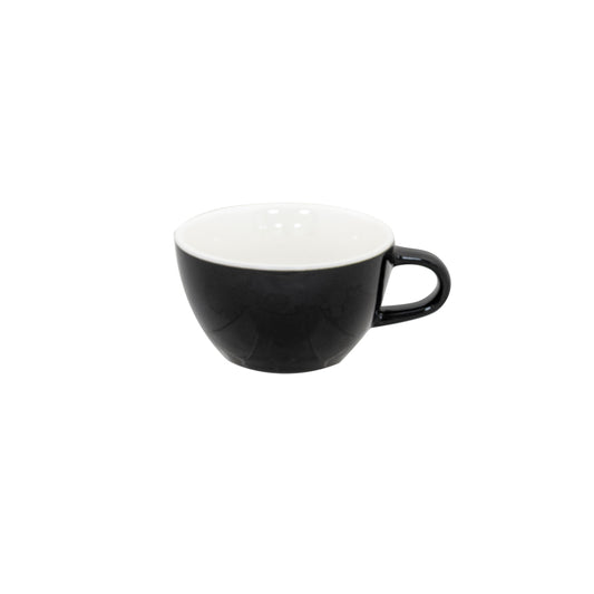 SUPERWHITE BOWL SHAPE CUP BLACK230ML/8OZ x12