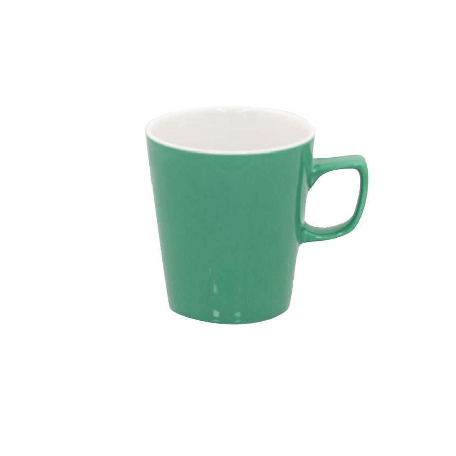 SUPERWHITE LATTE MUG GREEN 454ML/16OZ    x6