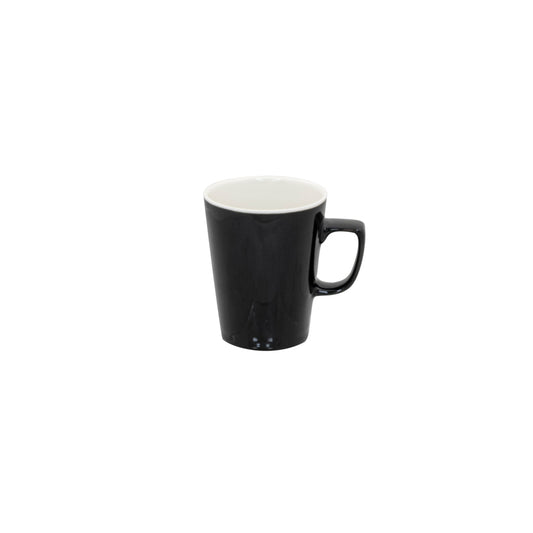 SUPERWHITE LATTE MUG BLACK 285ML/10OZ    x12