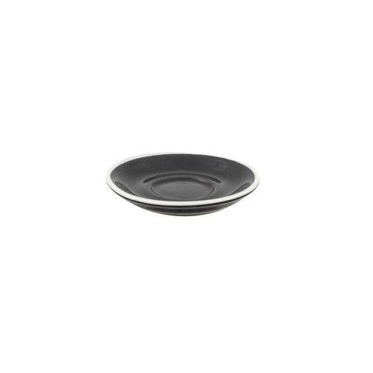 SUPERWHITE SAUCER - BLACK - 11CM / 4.3"  x12