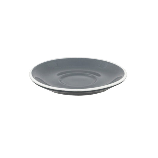SUPERWHITE SAUCER - GREY - 14CM / 5.5"   x12