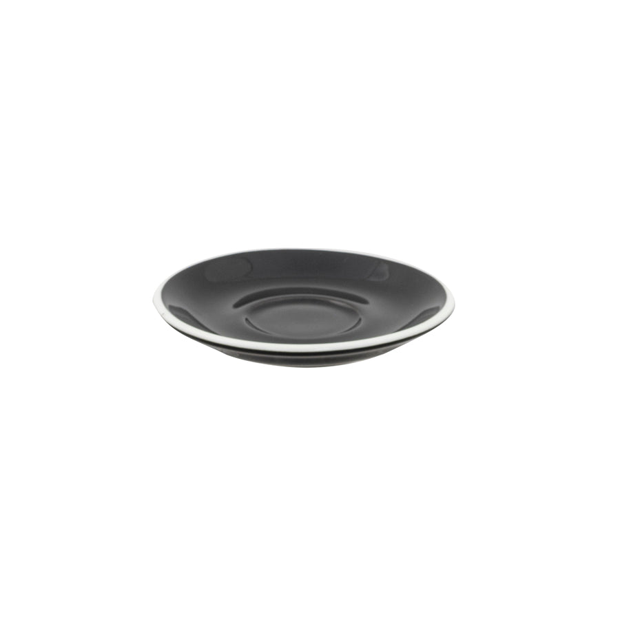 SUPERWHITE SAUCER - BLACK - 14CM / 5.5"  x12