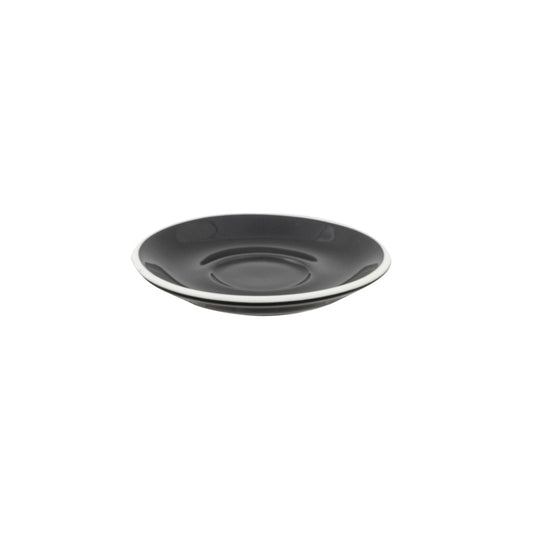 SUPERWHITE SAUCER - BLACK - 14CM / 5.5"  x12