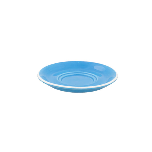 SUPERWHITE SAUCER SKY BLUE 15.5CM/6.1"   x12