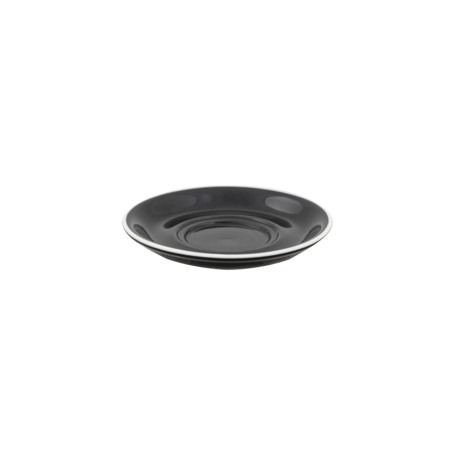 SUPERWHITE SAUCER - BLACK - 15.5CM/6.1"  x12