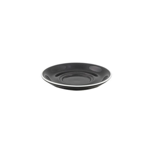 SUPERWHITE SAUCER - BLACK - 15.5CM/6.1"  x12