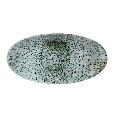 MINERAL GREEN OVAL CHEFS PLT 34.7X17.9CM x6